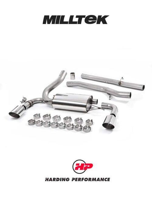 MILLTEK Cat-back – Ford Focus Mk3 RS - Non-resonated - Polished