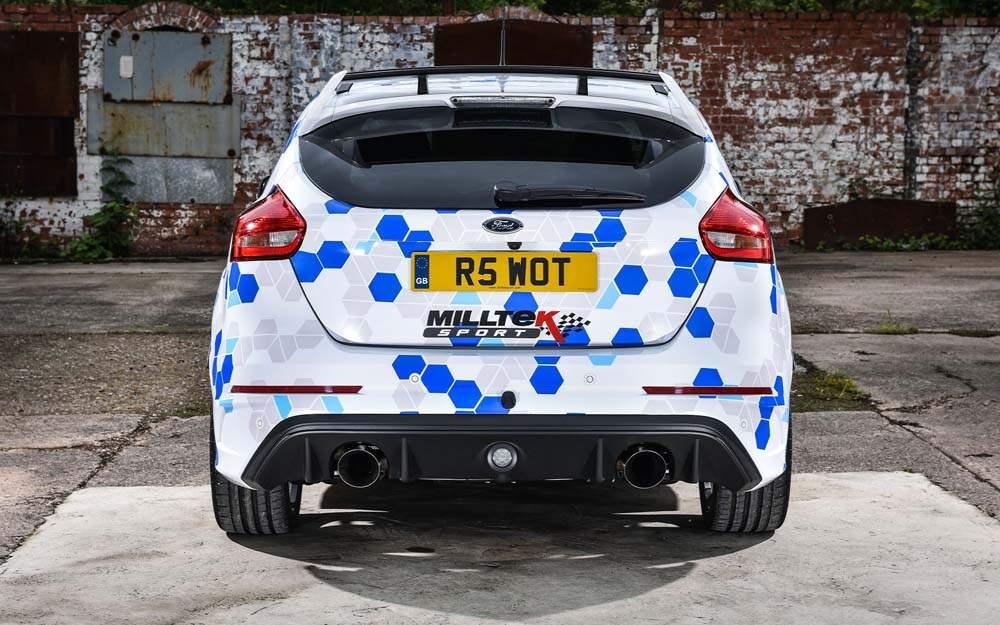 MILLTEK Cat-back – Ford Focus Mk3 RS - Non-resonated - Carbon