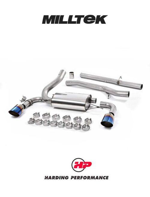 MILLTEK Cat-back – Ford Focus Mk3 RS - Non-resonated - Burnt Titanium