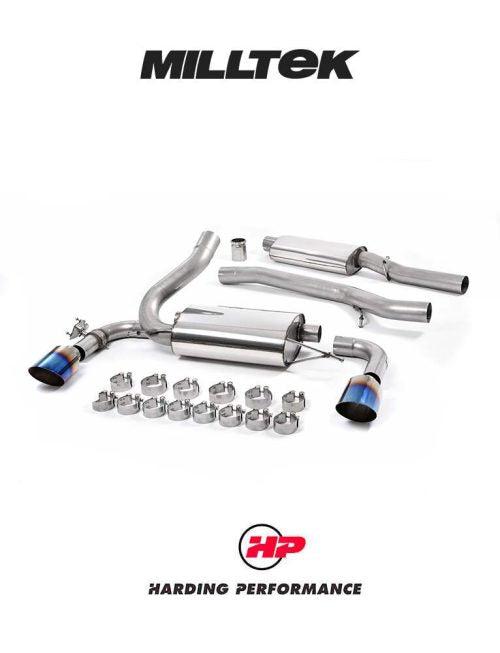 MILLTEK Cat-back – Ford Focus Mk3 RS - Resonated - Burnt Titanium
