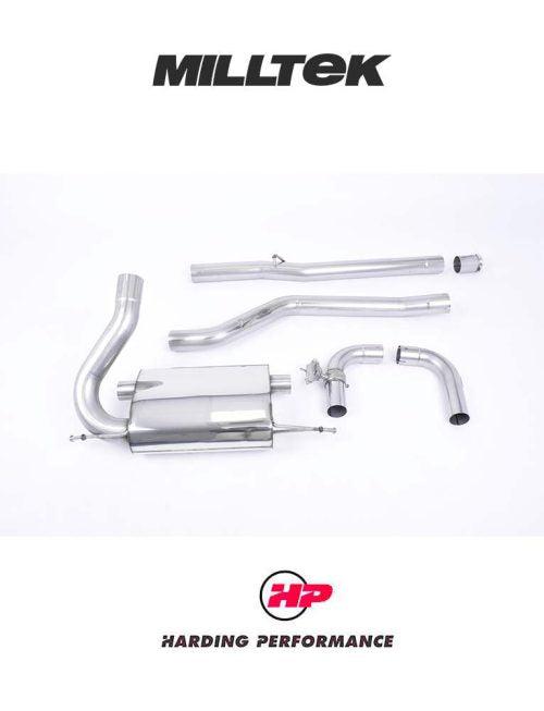 MILLTEK Cat-back – Ford Focus Mk3 RS - Non-resonated - Carbon