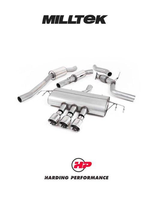MILLTEK Cat-back – Honda Civic (FK8) Type-R - Resonated - Polished