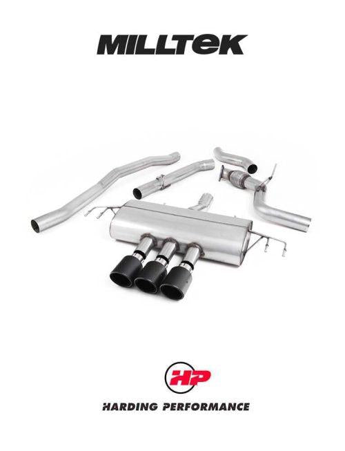 MILLTEK Cat-back – Honda Civic (FK8) Type-R - Non-resonated - Carbon