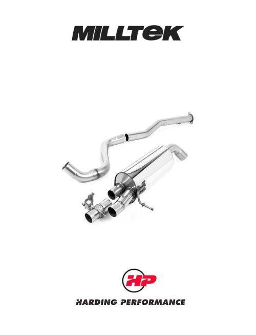 MILLTEK Particulate Filter-back Hyundai i20N 1.6 T-GDi - Non-resonated - GT-90 Burnt/Blue Titanium Trims
