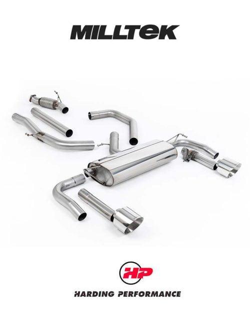 MILLTEK Cat-back – Hyundai i30 N Premium Sedan - Non-resonated - GT-139 Polished Trims