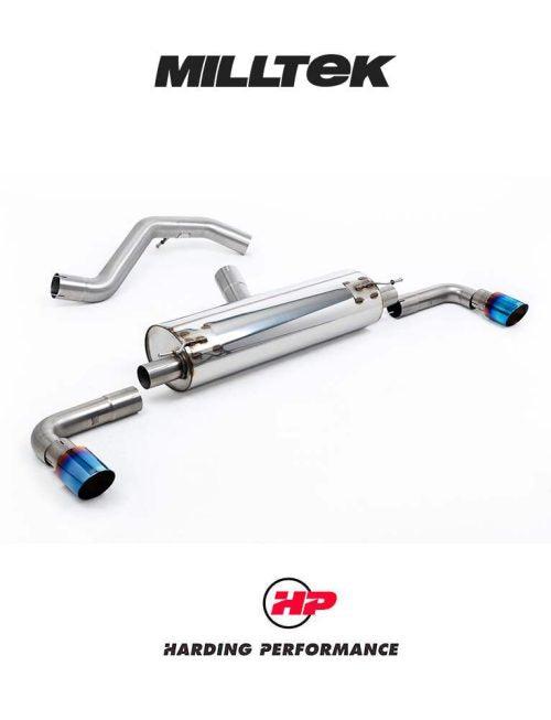MILLTEK Non-Resonated OPF/GPF Back System INEOS Grenadier B57/B58 3.0 I6 Turbo - Resonated - GT-90 Burnt/Blue Titanium Tips
