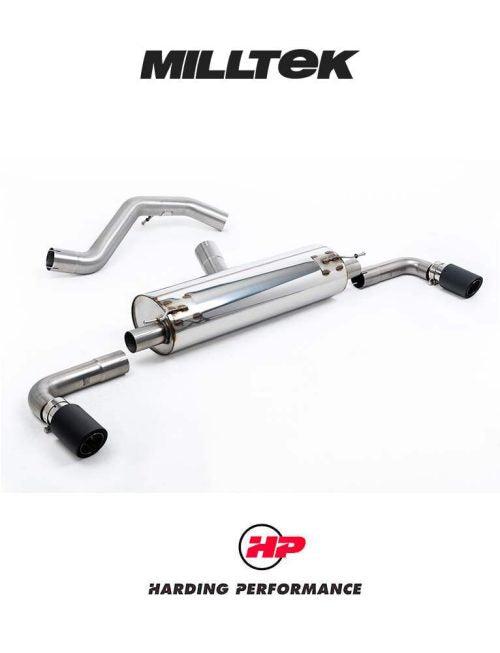 MILLTEK Non-Resonated OPF/GPF Back System INEOS Grenadier B57/B58 3.0 I6 Turbo - Resonated - JET-90 Carbon Tips