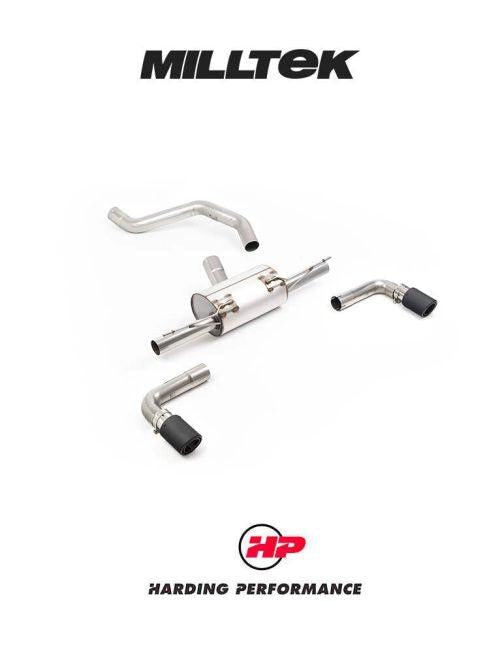 MILLTEK Non-Resonated OPF/GPF Back System INEOS Grenadier B57/B58 3.0 I6 Turbo - Road+ Part-Resonated - JET-90 Carbon Tips