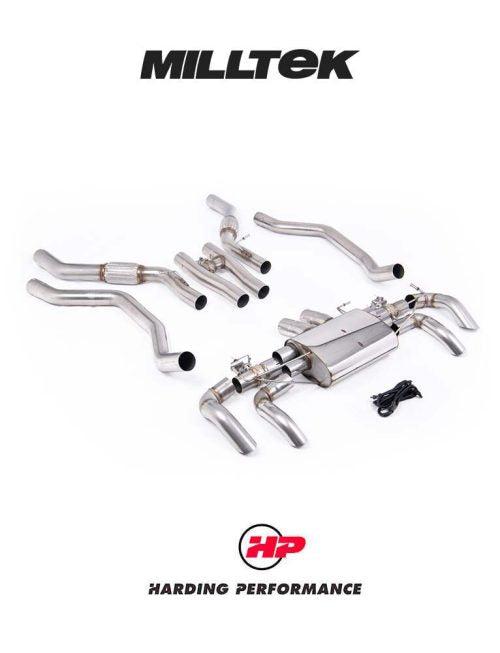 MILLTEK Particulate Filter-back Range Rover P530 4.4L V8 Twin Turbo - Short - NC11 Engine / Dual Valve (2024-) - Non-resonated