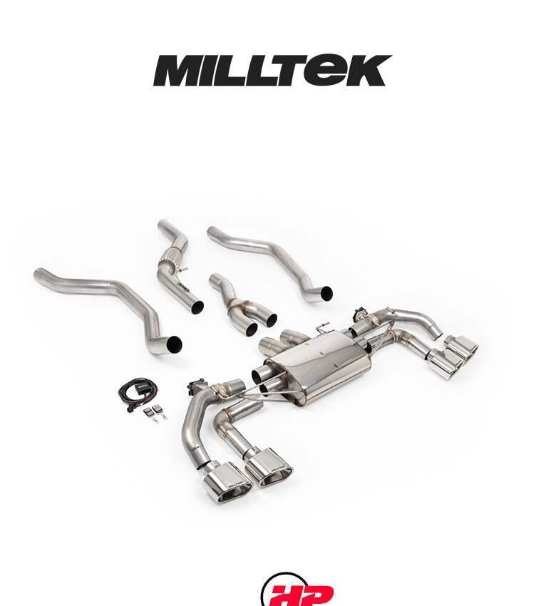 MILLTEK Range Rover Sport P400 Cat-back L461 3.0 i6 - Polished Oval Tips