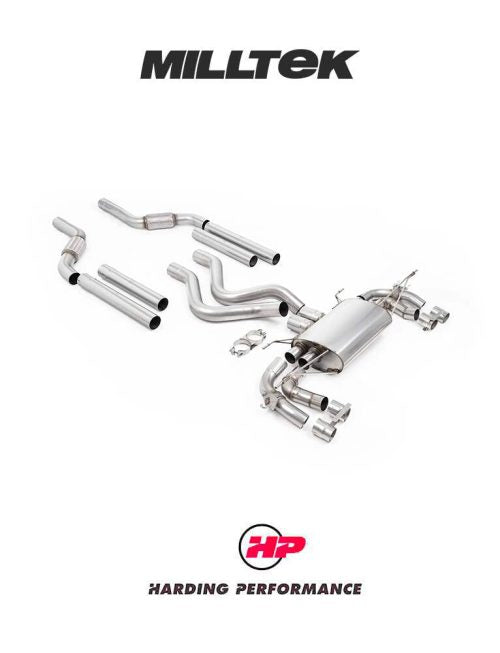 MILLTEK Cat Back – Defender 110 OCTA P635 - Re-Uses OE Black Trim Finishers