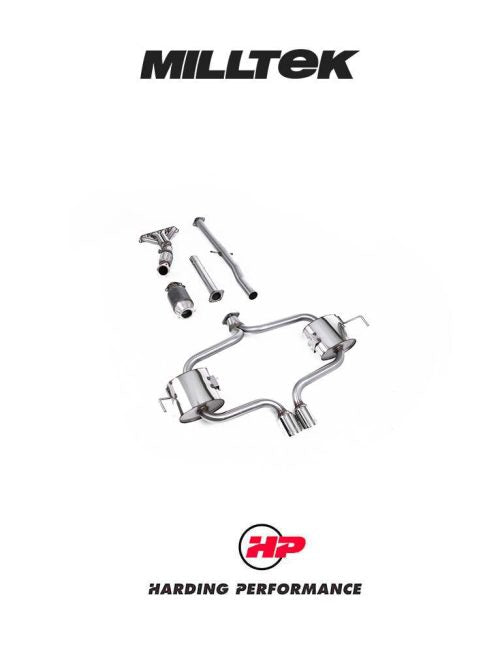 MILLTEK Full System Including Hi Flow Sports Cat Mini R53 Cooper S - Non-resonated / Race
