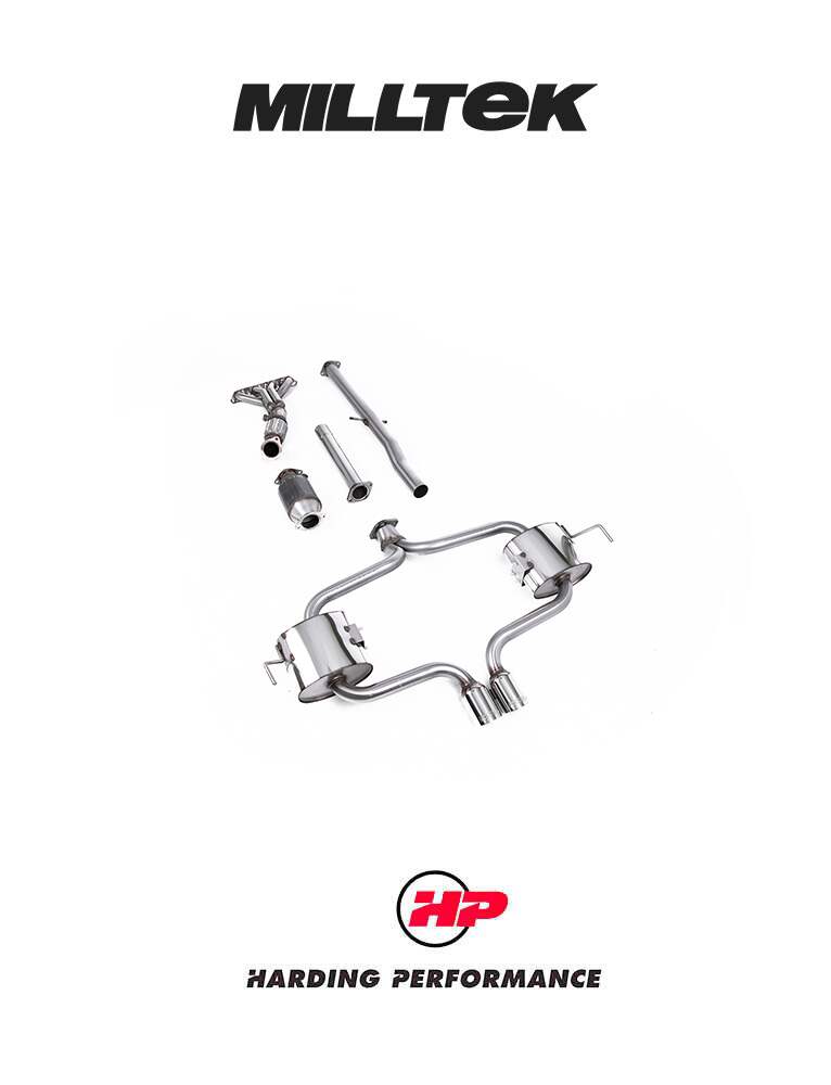 MILLTEK Full System Including Hi Flow Sports Cat Mini R53 Cooper S - Non-resonated / Race