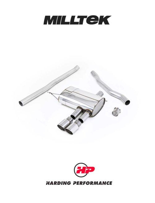 MILLTEK Non-resonated Cat-back – Mini F56 Cooper S/JCW - Polished