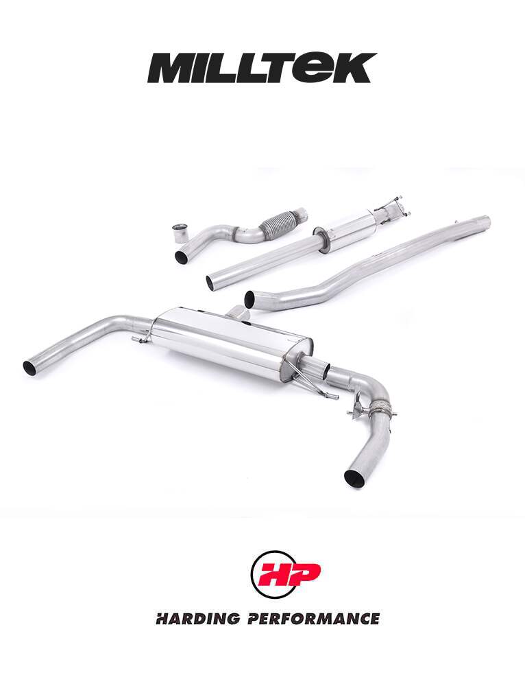 MILLTEK Cat-back – Mercedes CLA-Class CLA45 AMG 2.0 Turbo - Non-resonated - Non-valved