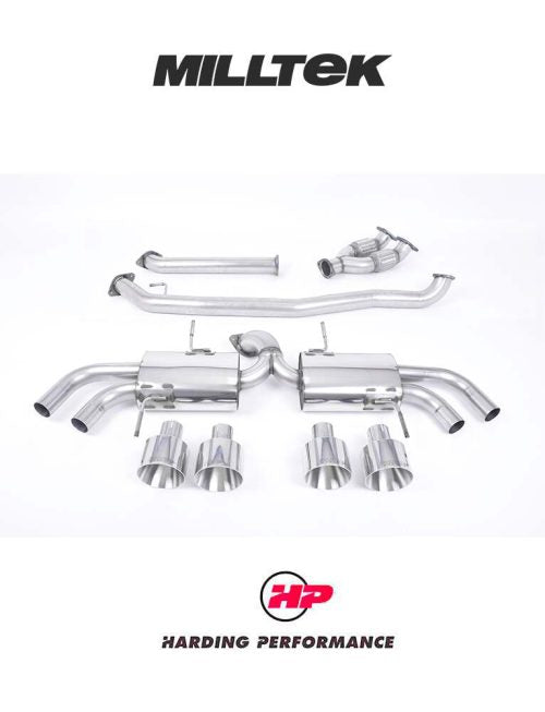 MILLTEK Primary Cat Back Nissan GT-R R35 - SSXNI006