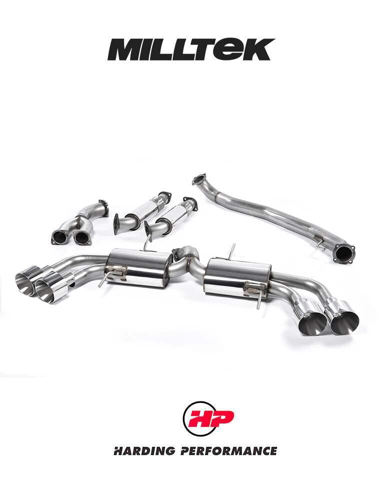 MILLTEK Primary Cat Back Nissan GT-R R35 90mm System - SSXNI011