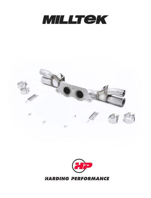 MILLTEK Cat-back – Porsche 911 991 GT3 - Re-use OE Porsche Trims