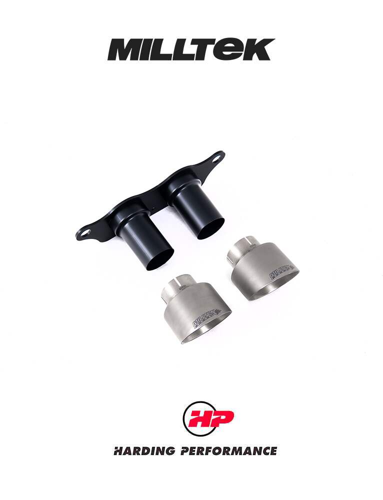 MILLTEK GT-100 Tips – Porsche 991.2 GT3/GT3 RS - Brushed Titanium