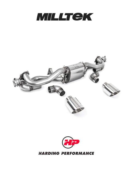 MILLTEK Particulate Filter Back Porsche Cayman 718 GT4 4.0 - SSXPO150