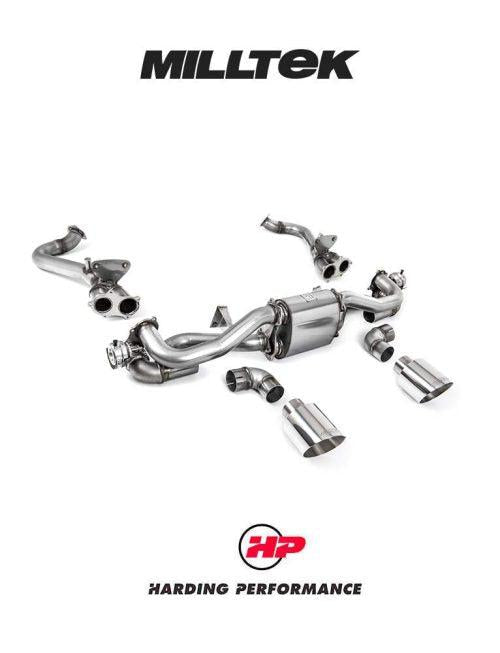 MILLTEK OPF/GPF Bypass – Porsche Cayman 718 GT4 4.0 - Polished