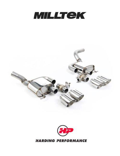MILLTEK Valved Rear Silencers Porsche Macan 2.9 V6 GTS & Turbo (Facelift Models only) - Polished GT-115 Trims