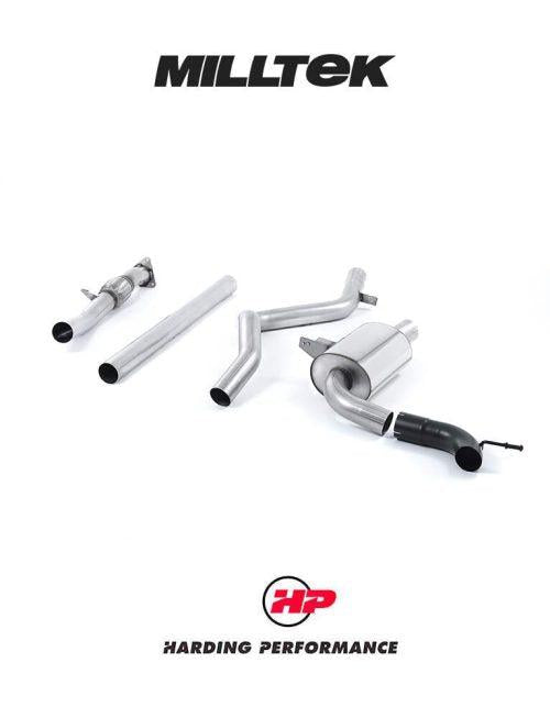MILLTEK Cat-back – Renault Megane RS250/265/275, Uses OE Trim - Non-resonated
