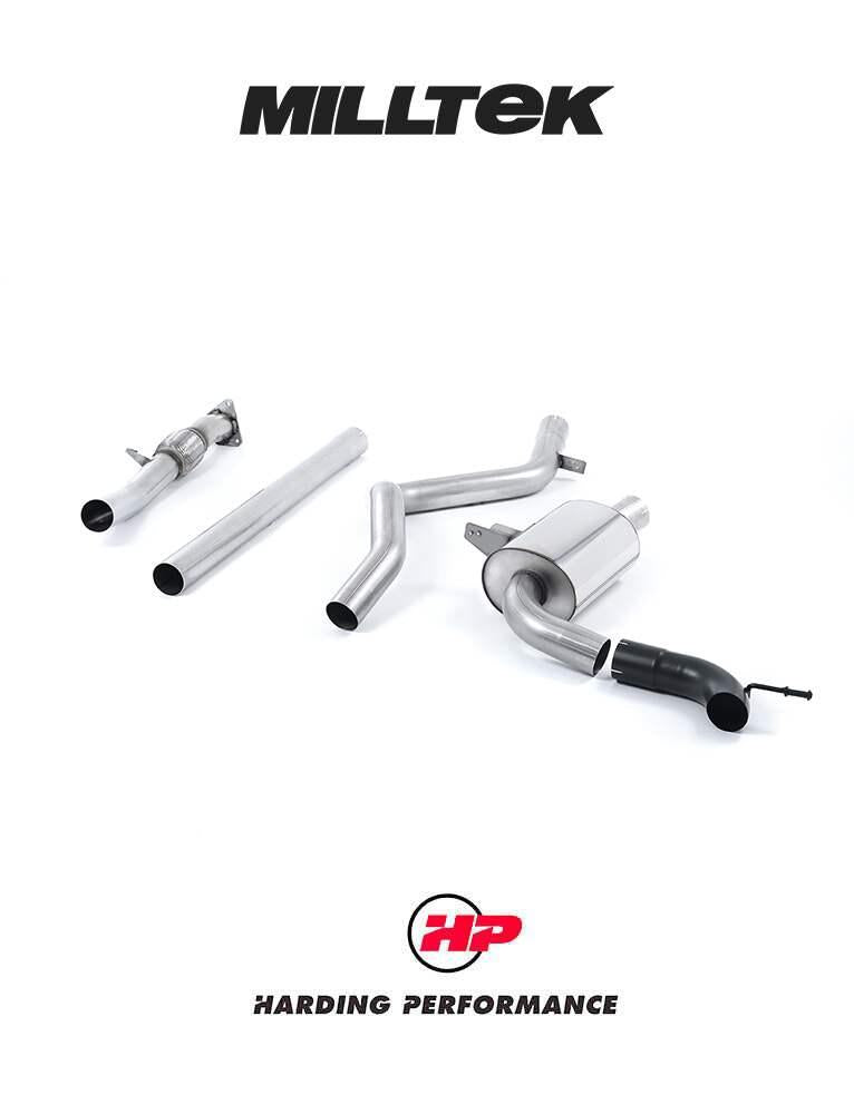 MILLTEK Cat-back – Renault Megane RS250/265/275, Uses OE Trim - Non-resonated
