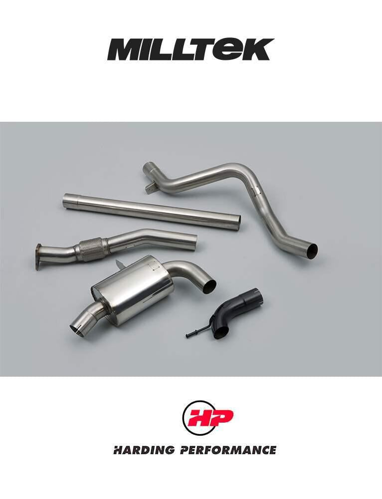 MILLTEK Cat-back – Renault Megane RS250/265/275, Uses OE Trim - Resonated