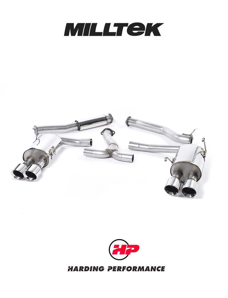 MILLTEK Cat-back – Subaru Impreza WRX STi 2014-2021 - Non-Resonated - Burnt Titanium GT-100 Tips