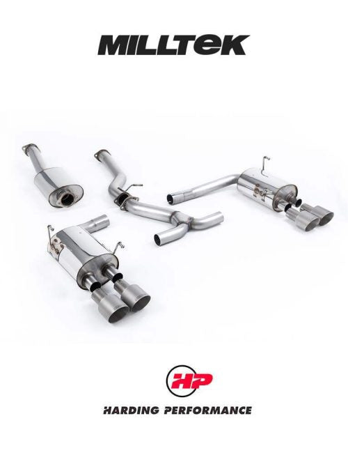 MILLTEK Cat-back – Subaru Impreza WRX STi 2014-2021 - EC-Approved - Titanium GT-100 Tips