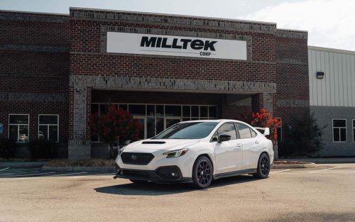 MILLTEK Cat-back – Subaru WRX (VB) 2.4T Boxer - Resonated - GT-100 Brushed Titanium Tips