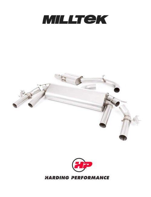 MILLTEK Cupra Ateca Particulate Filter-Back - Resonated - GT-100 Titanium Trims