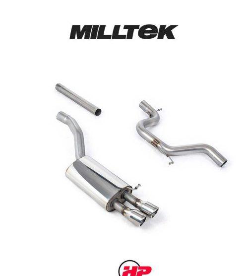 MILLTEK Cat-back – Skoda Octavia MkII vRS 2.0 TSI - Non-resonated