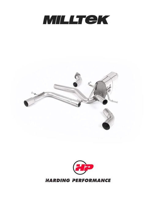 MILLTEK Front Pipe Back System – Swift Sport 1.4T - GT-115 Burnt Titanium Trims
