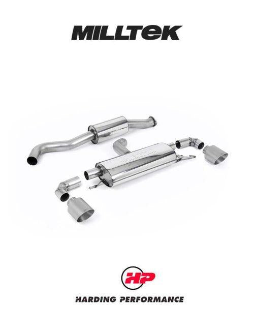 MILLTEK Particulate Filter-back OPF/GPF Back System Toyota Yaris Gen 1 GR 1.6T - Resonated - GT-115 Titanium Trims