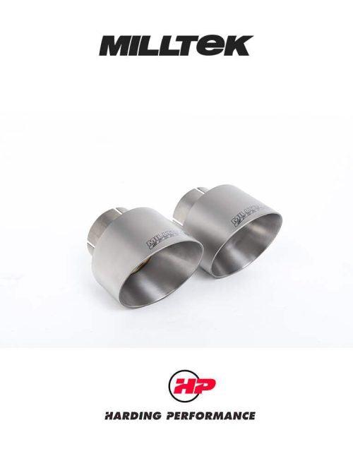 MILLTEK Cat Back – Corolla GR 1.6 Turbo - Secondary Cat-back - Resonated - Brushed Titanium GT Tips