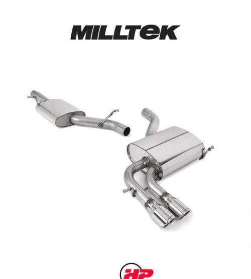 MILLTEK Cat Back Audi A3 2.0T FSI Quattro Sportback - Resonated