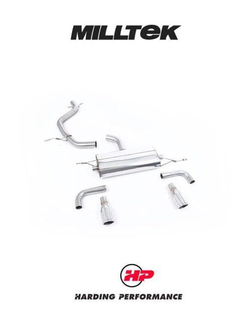 MILLTEK Cat-back – VW Golf Mk6 GTI - Non-resonated - Polished - 90mm JET