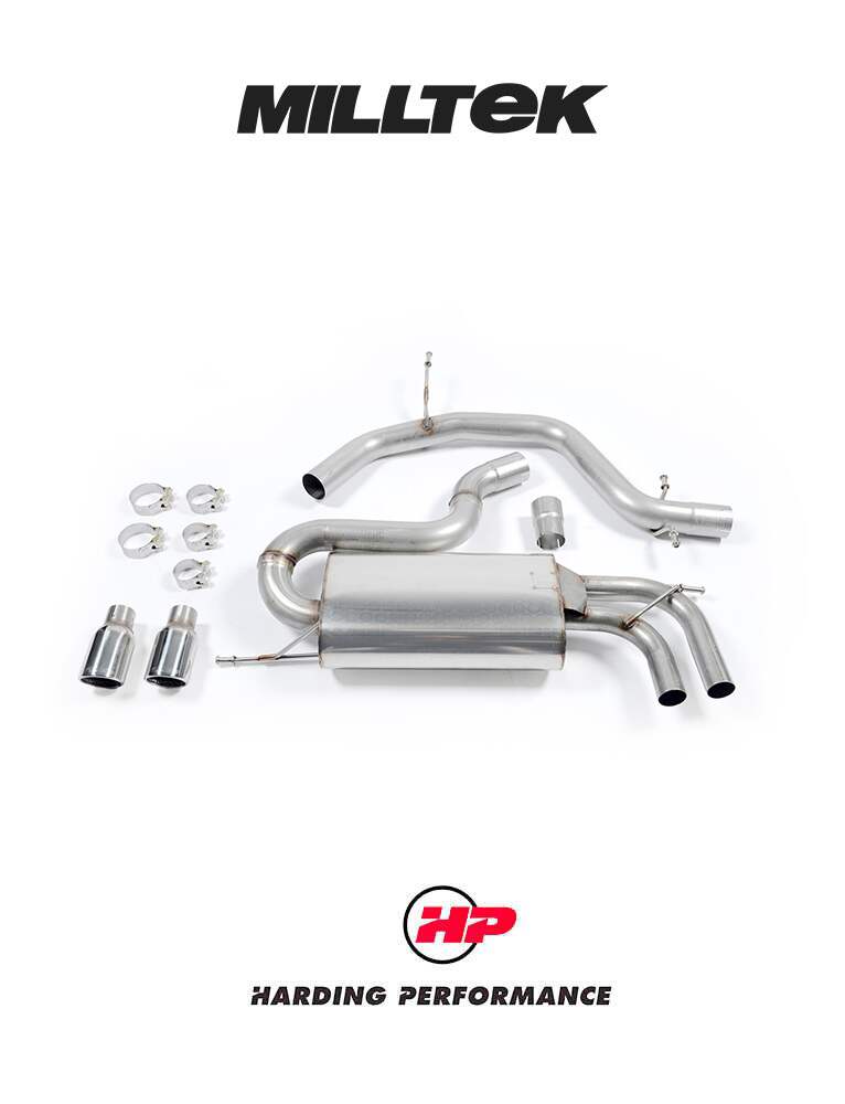 MILLTEK Cat-back – Audi A3 2.0T FSi 2WD (3 door) - Resonated