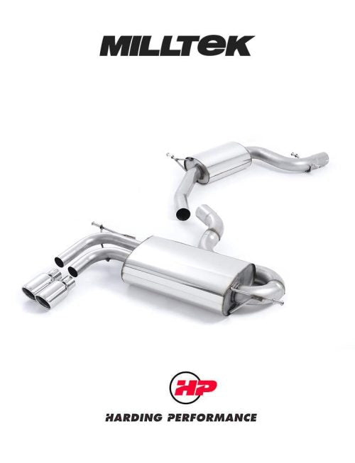 MILLTEK Cat-back – Audi A3 2.0T FSi 2WD (3 door) - Resonated