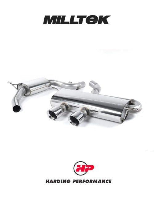 MILLTEK Cat Back VW Golf Mk5 GTI 2.0T Must Be Fitted With An R32 Rear Valance - Resonated