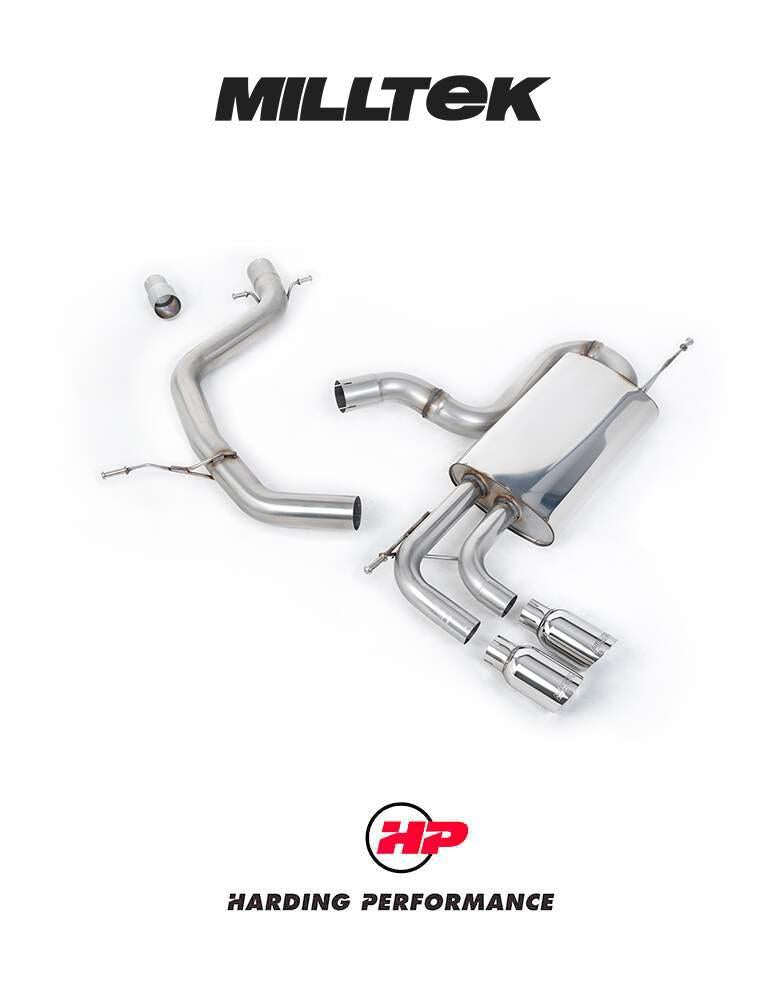MILLTEK Cat-back – VW Golf Mk6 GT 1.4 TSI - Non-resonated - Titanium