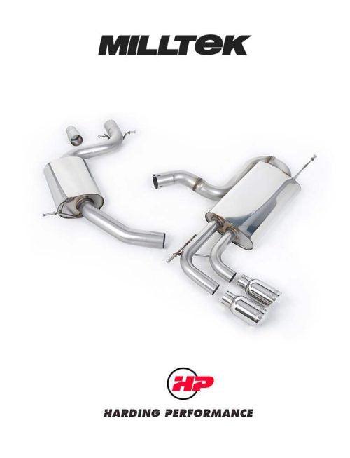 MILLTEK Cat-back – VW Golf Mk6 GT 1.4 TSI - Resonated - Polished