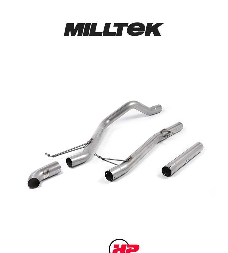 MILLTEK Cat Back VW Transporter/Caravelle T5 LWB 1.9 TDI Outlet - Non-resonated / Race
