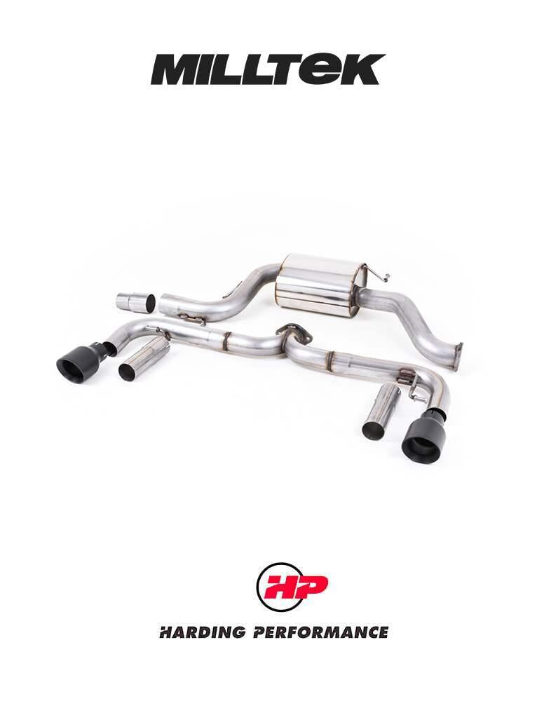 MILLTEK Cat-back – VW Beetle 2.0 TSI - Non-resonated - Titanium