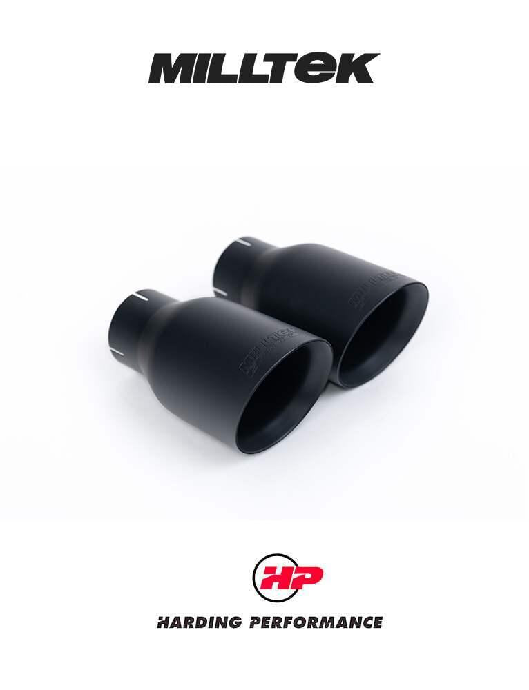 MILLTEK Cat-back – VW Beetle 2.0 TSI - Resonated - Cerakote Black