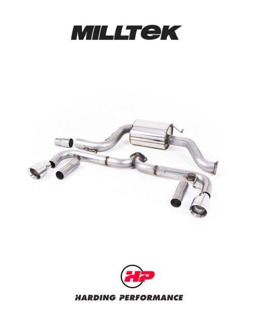 MILLTEK Cat-back – VW Beetle 2.0 TSI - Non-resonated - Polished