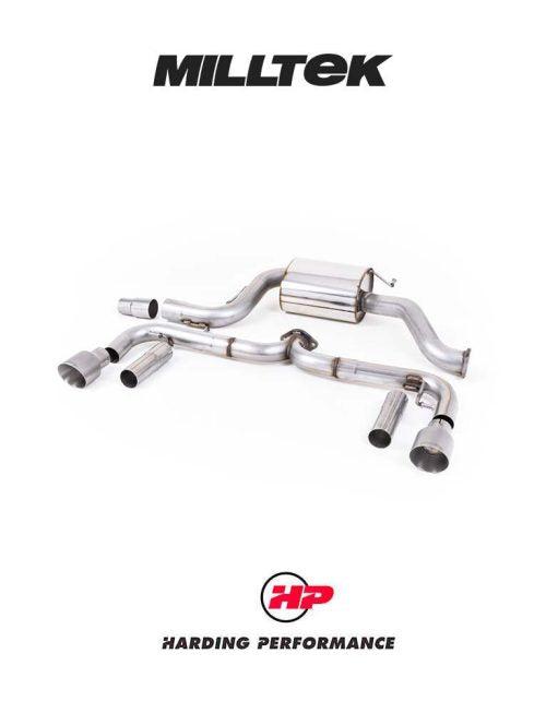 MILLTEK Cat-back – VW Beetle 2.0 TSI - Non-resonated - Titanium