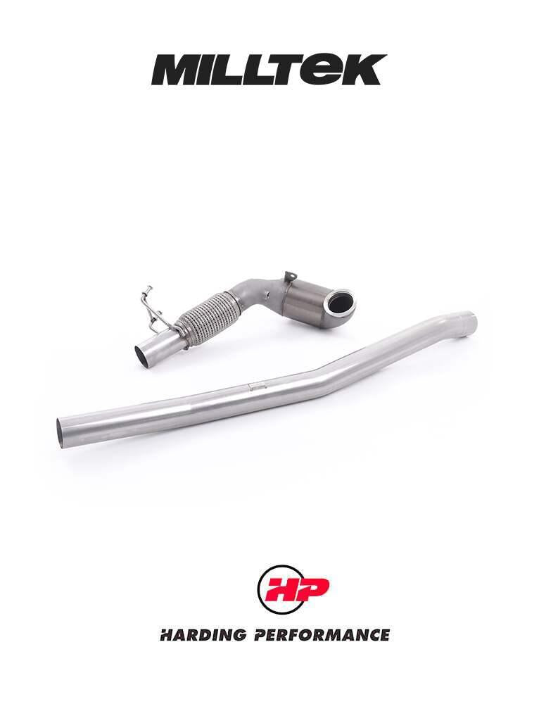 MILLTEK Downpipe – VW Golf MK7/7.5 R/8V S3 - 3.15" (80Mm) - Large-bore Downpipe and De-cat - Milltek Cat Back 3.15"